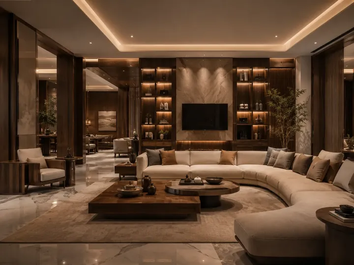 Luxury residential villa interior